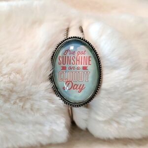 SUNSHINE ON A CLOUDY DAY BRACELET PINK BLUE CUFF GIRLIE FAIRY BARBIE